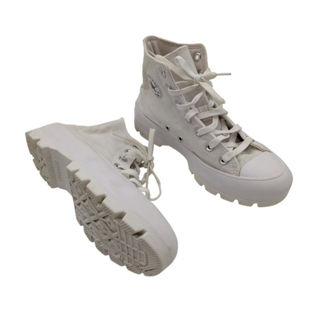 Converse Womens Edgy Chunky Retro Lugged High Top Grunge Sneakers 6 Shoes White - Picture 1 of 16